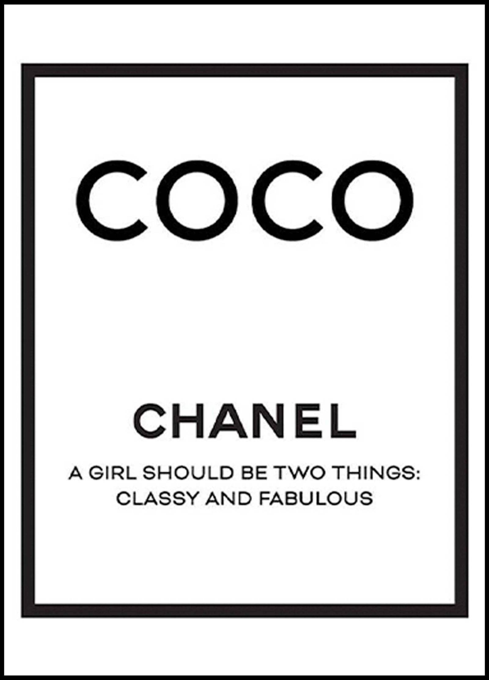 Coco Chanel – Vintage Fashion Poster Art Print – Hakyarts