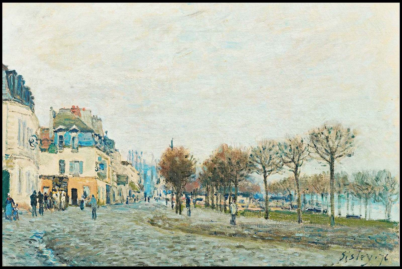 Port-Marly avant l'inondation – Alfred Sisley Poster