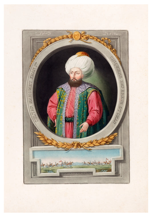 John Young - A series of portraits of the emperors of Turkey Pl.11 Poster