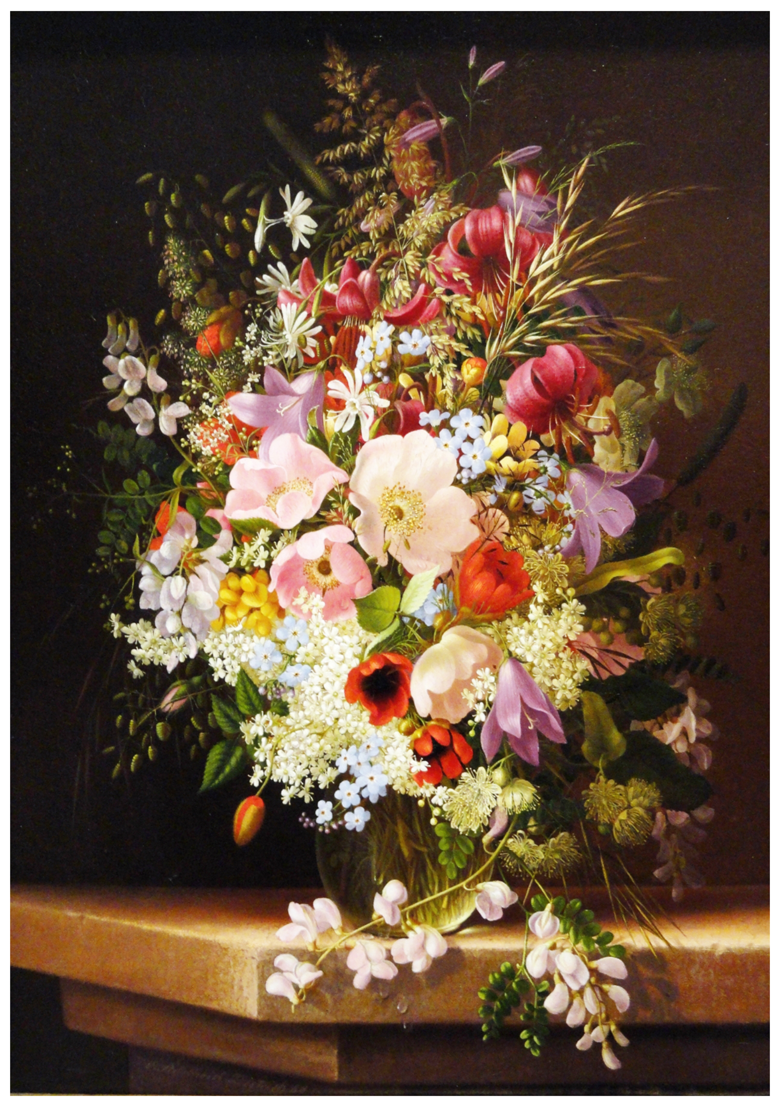 Still Life of Flowers – Classical Botanical & Decorative Art Print ...