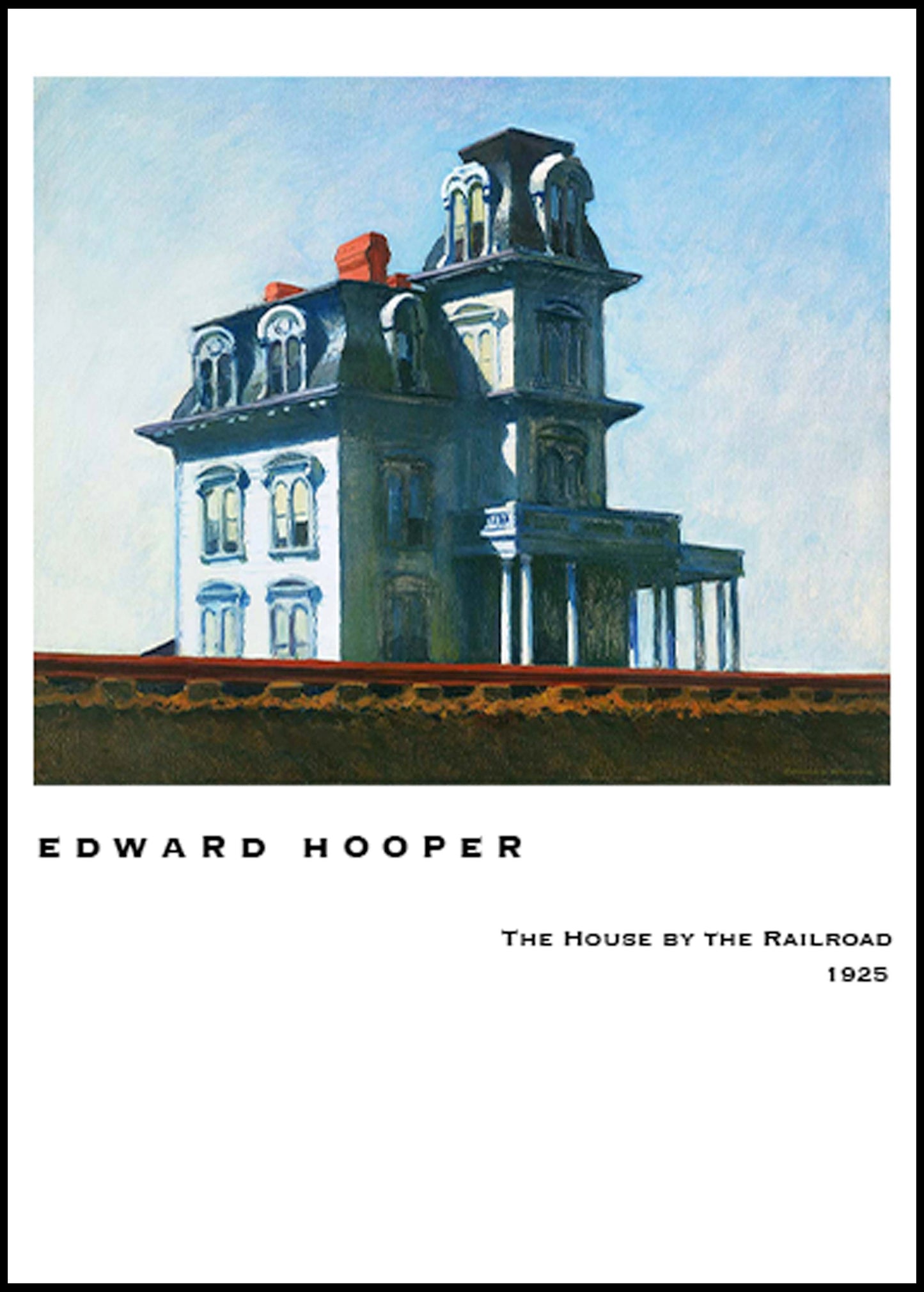 Edward Hooper - The House At The Railroad Poster
