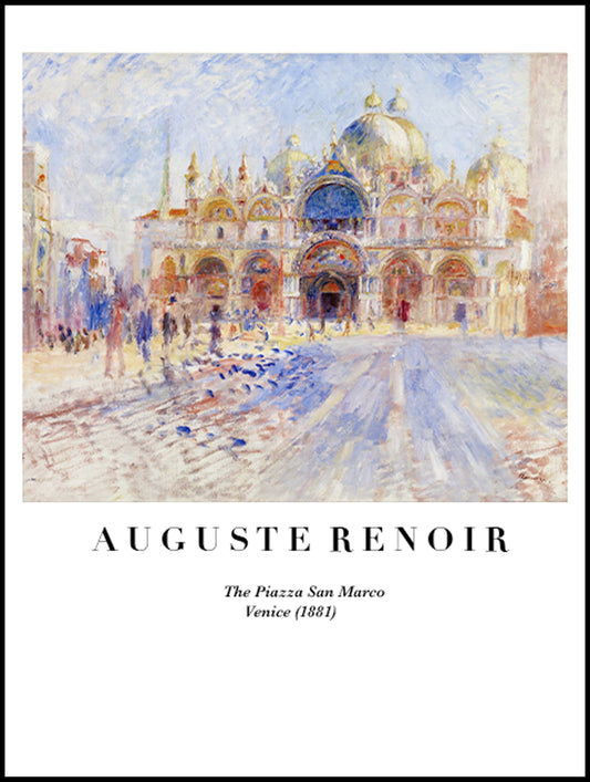 Auguste Renoir - The Piazza San Marco, Venice Poster