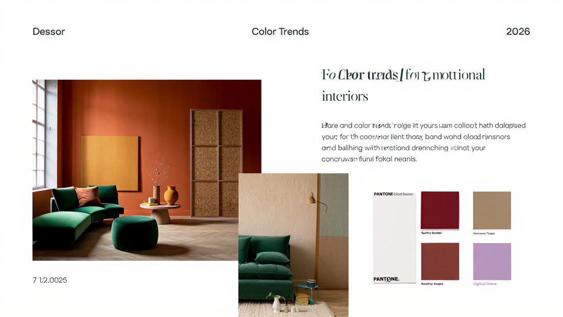 Color Trends 2026: Earthy Vibrancy & Emotional Interiors
