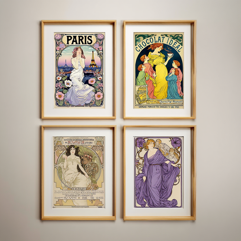 Alphonse Mucha Wall Art Prints - Mix and Match