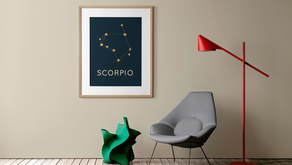 Star Sign Scorpio Poster | Zodiac Wall Art Print