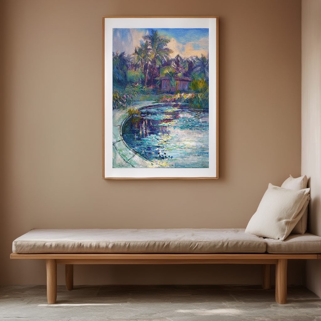 Le Bassin aux Nymphéas – Robert Antoine Pinchon Art Print | Rouen Garden Water Lily Poster