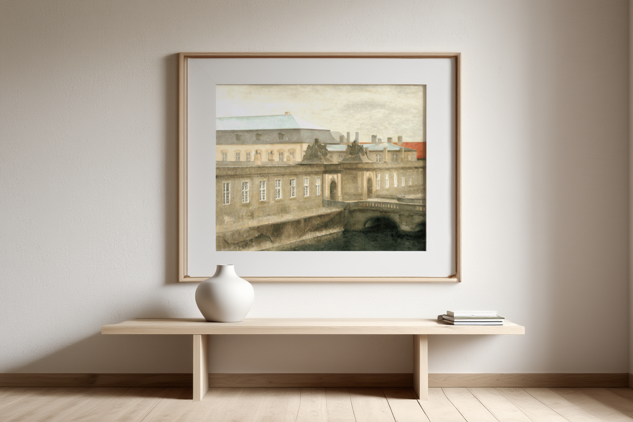 Vilhelm Hammershøi  - View of Christiansborg Palace | HakyArts