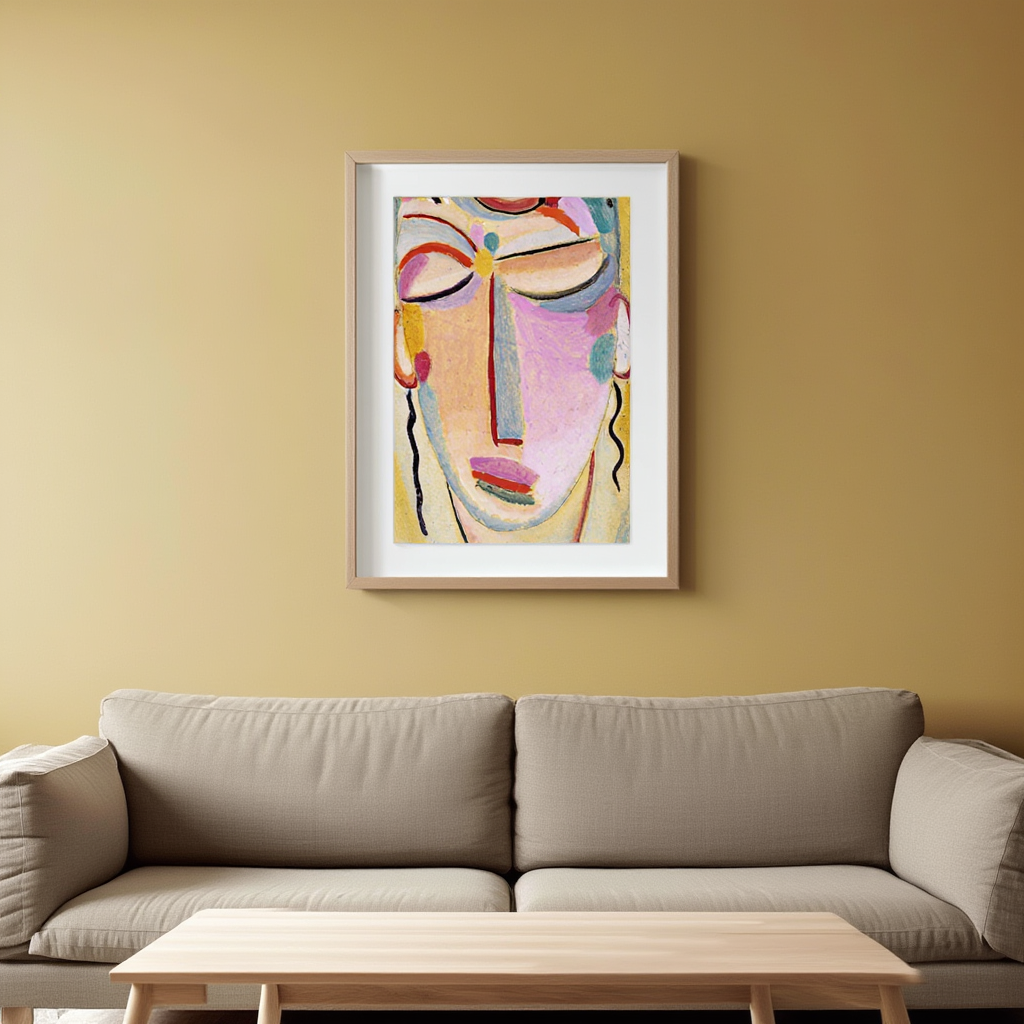 Alexej von Jawlensky - Mystical head Meditation