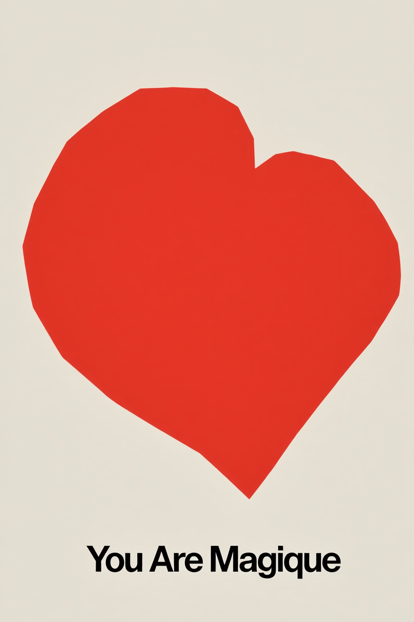 Modern Red Nordic Wall Art 4 Prints  Vintage French-Inspired Wall Art Collection