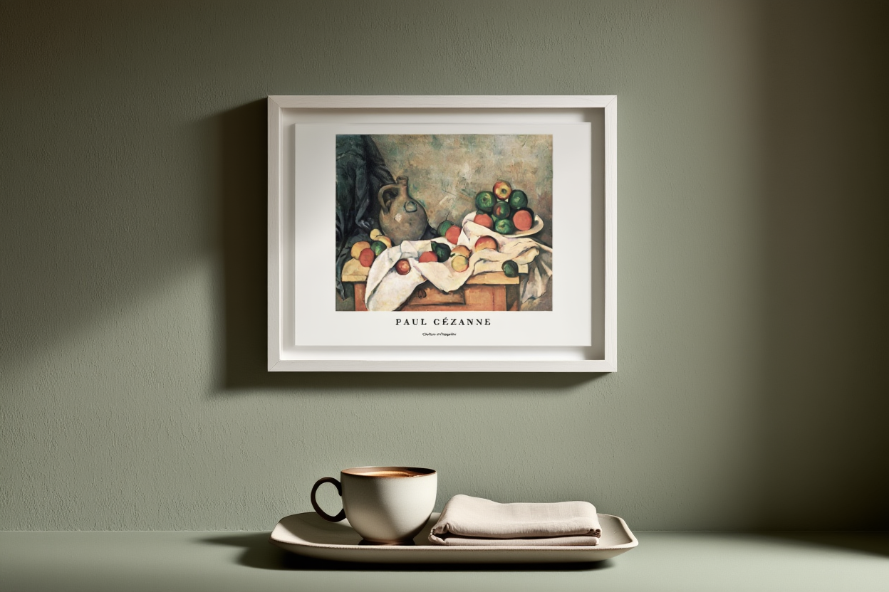 Paul Cezanne - Rideau 'Cruchon et Compotier' Poster | HakyArts