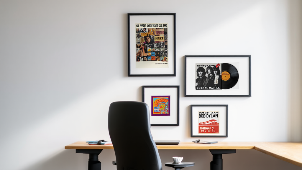 Retro Rhythms – 4-Piece Music Band Wall Art Set