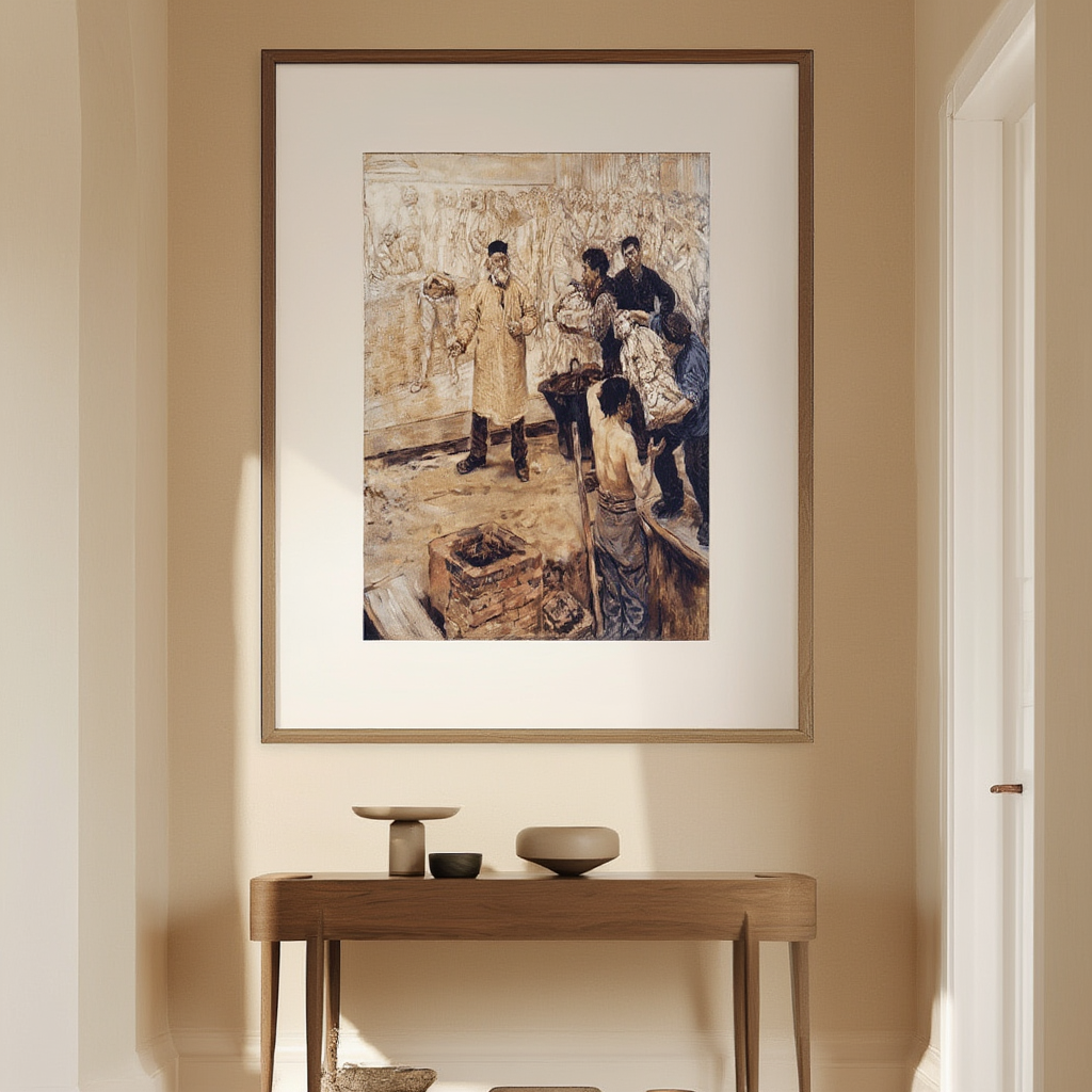 Chez le Fondeur (At The Foundry) by Jean-François Raffaëlli – Industrial Paris Art Print