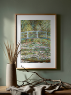 The Water Lily Pond – Claude Monet Poster | Impressionist Garden Art Print - Hakyarts