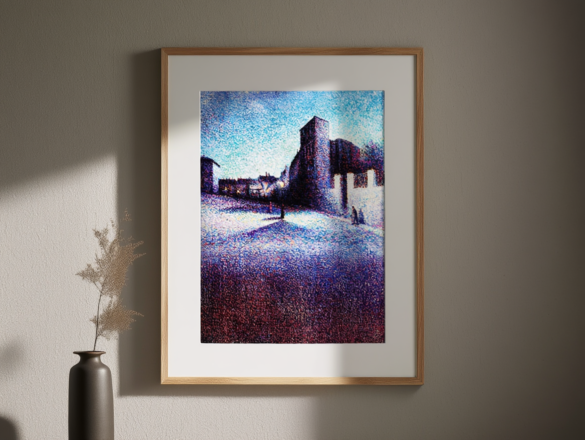 Rue Ravignan, Paris – Maximilien Luce (1893) | Impressionist Urban Art Print