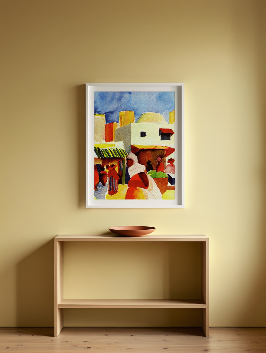 August Macke - Market in Algiers