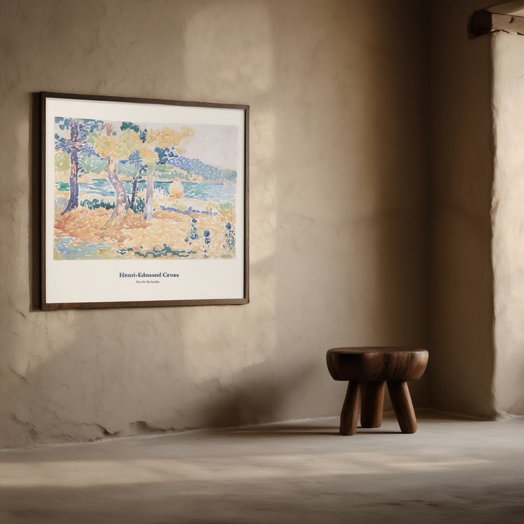 Henri-Edmond Cross - Pins sur le littoral | Affiche | HakyArts