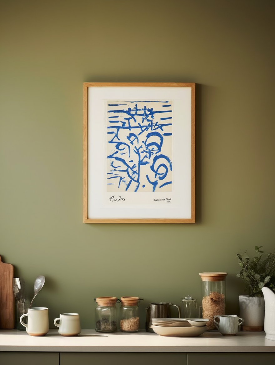 Paul Klee  - Boats in the Flood Poster