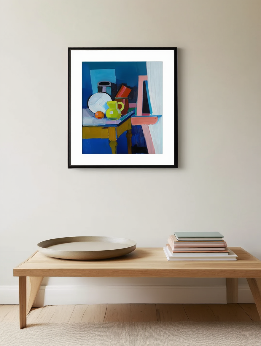 Vilhelm Lundstrøm – Arrangement with Orange, Jar and Yellow Jug - Fine Art Print