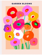 Garden Blooms Poster – Floral Wall Art for Modern Interiors