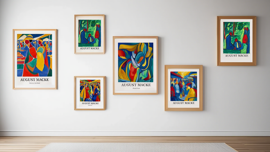 Modern August Macke Art Prints – 5 Vibrant Prints