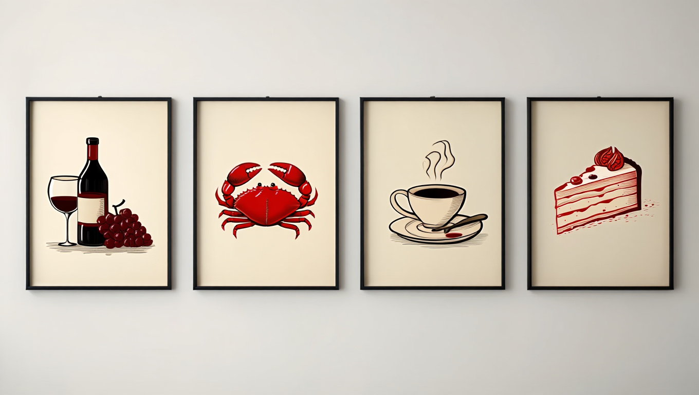 Blended Red Food Collection – Set of 4