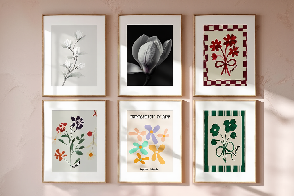 Golden Garden – Modern Botanical Print