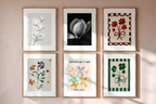 Golden Garden – Modern Botanical Print - Hakyarts