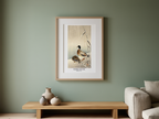 Mallards in Snow – Ohara Koson Poster | Japanese Nature Art Print - Hakyarts
