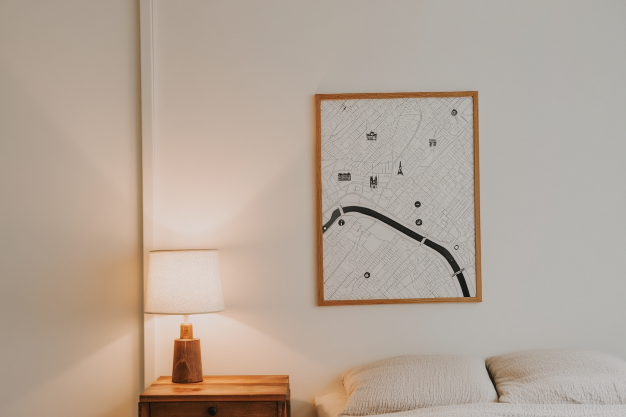 Paris City Map Poster