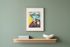 Sailing Boat on the Tegernsee by August Macke – Expressionist Art Print