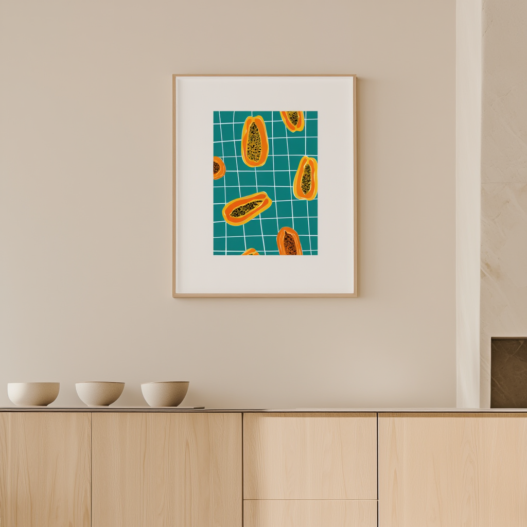 Gorgeous Papaya Poster