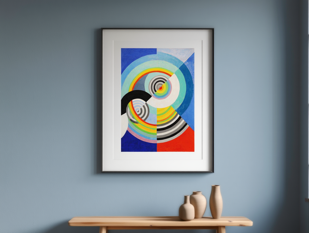 Rythme n°3, Décoration pour le Salon des Tuileries by Robert Delaunay – Vintage French Orphism Art Print