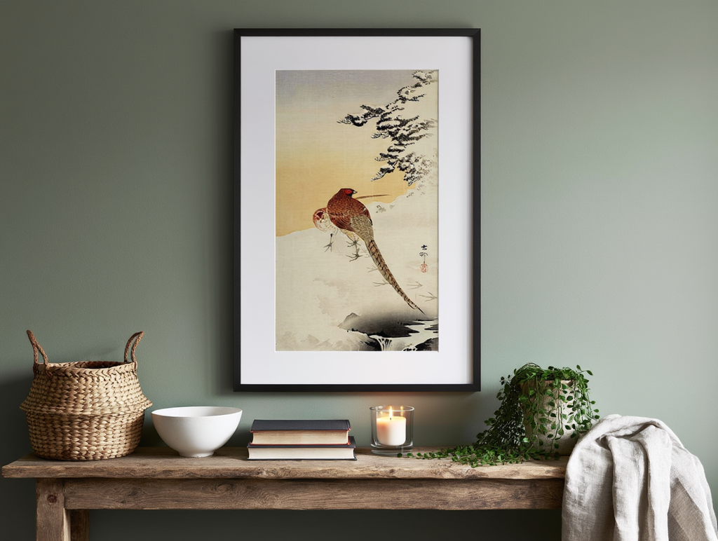 Ohara Koson - Pheasants on the Snow