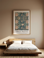 Honeysuckle Pattern II  – William Morris Printed Linen Art Print | Iconic Arts & Crafts Design (Copy) - Hakyarts