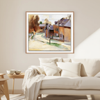 Route de Laon – Robert Delaunay, 1912 – Vintage Modernist Art Print