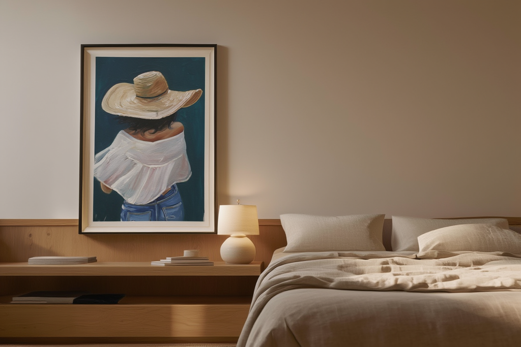 Chic Contours – Fashionable Hat Portrait