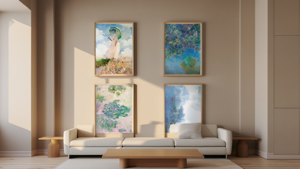 Claude Monet Wall Art Set – 4 Prints