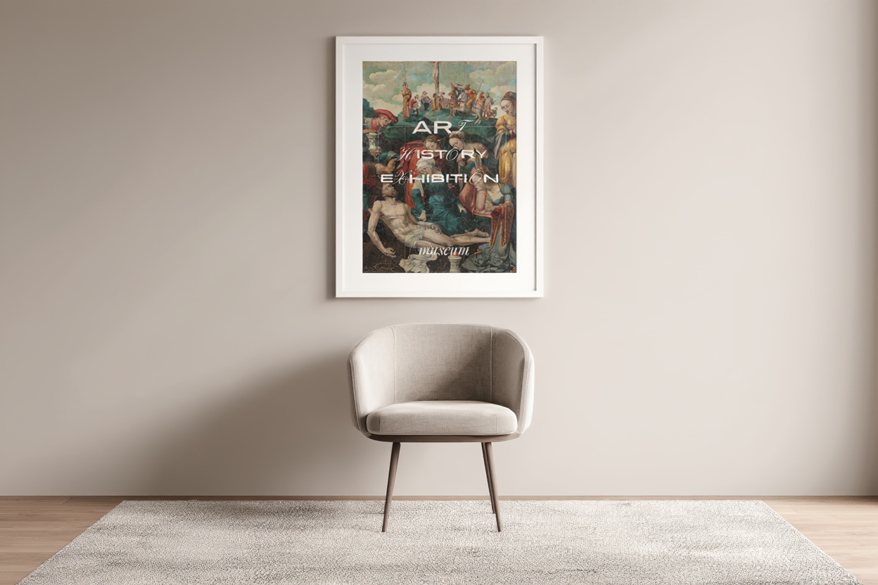 Vintage Art History Exhibition Poster – Classic Museum Print