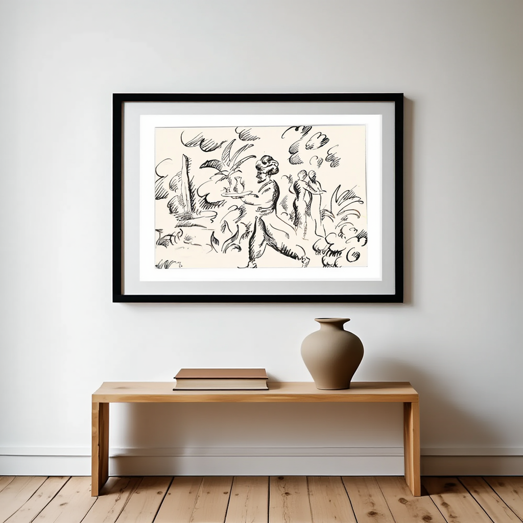 August Macke - Scene from 1001 Nights