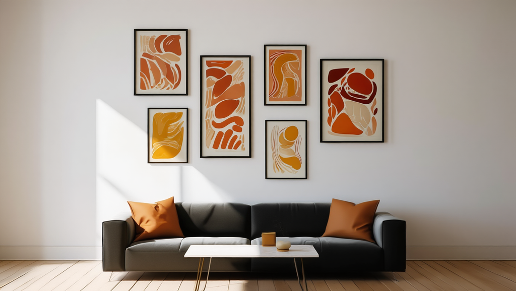 Retro Soul Art Bundle – Boho Bedroom Set of 6