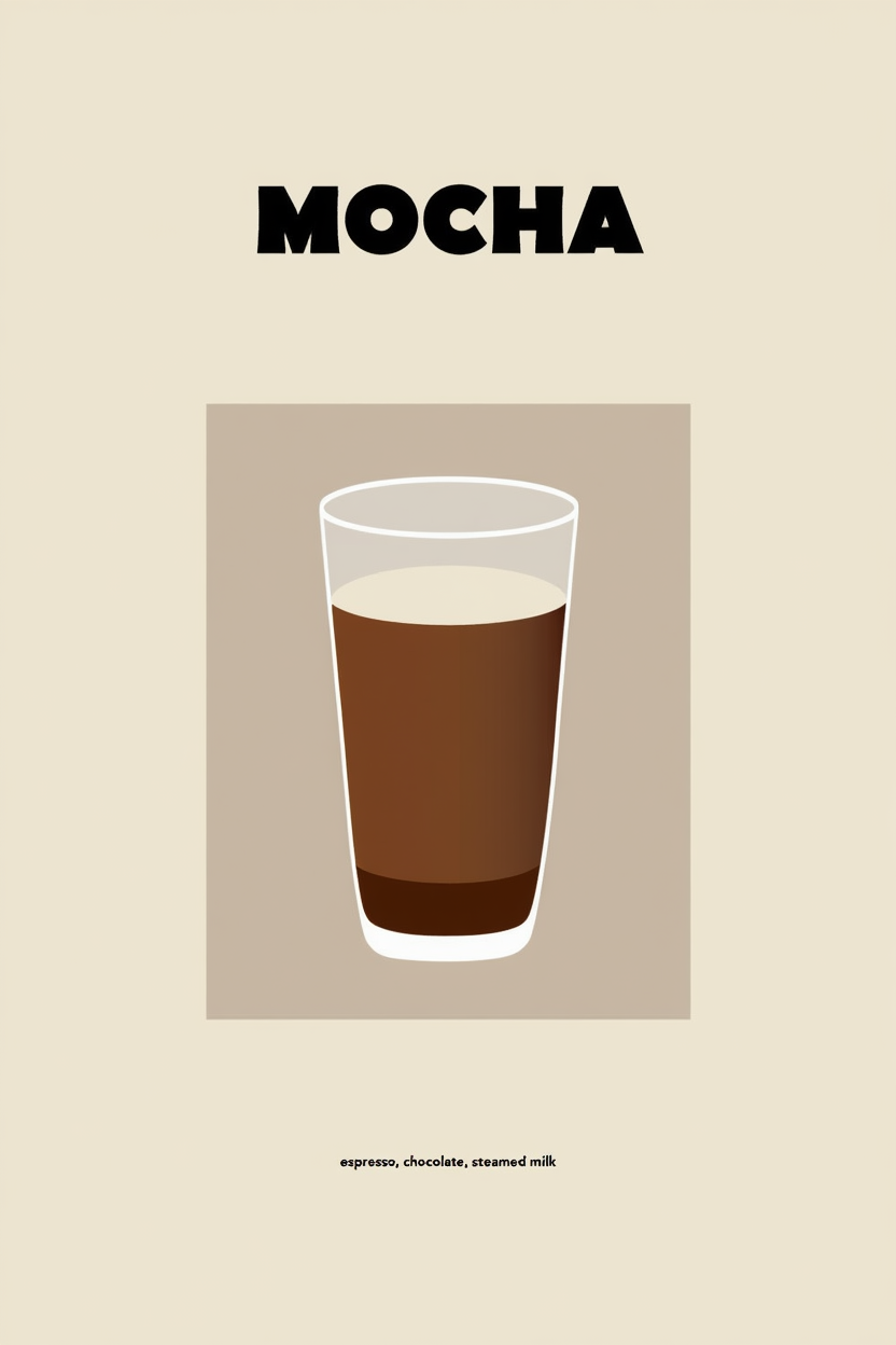 Set of 3 Coffee-Inspired Prints – Affogato, Mocha & Beaten Coffee - Hakyarts