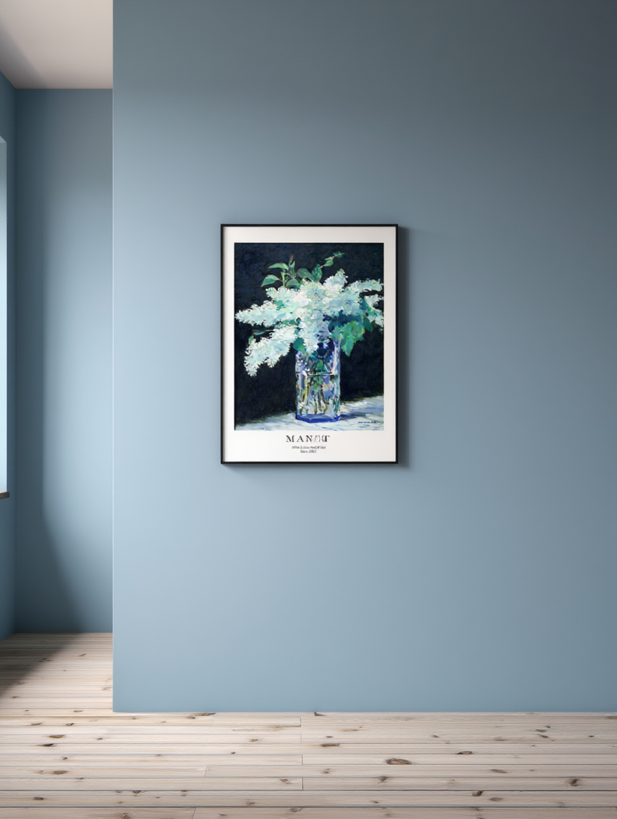Édouard Manet - White Lilacs in a Glass Vase Poster