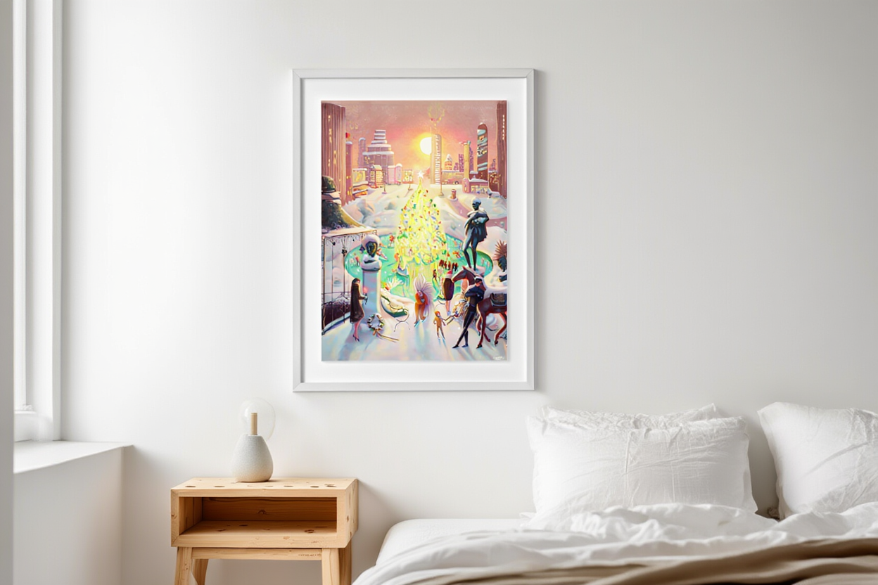 Christmas  – Festive Contemporary Art Print