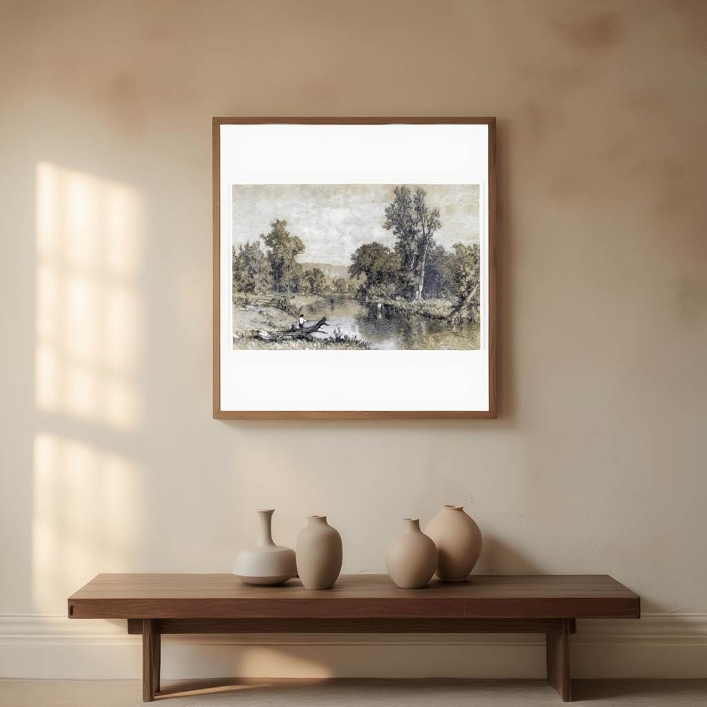 Milton, New York by George Inness – 19th-Century American Landscape Art Print - Hakyarts