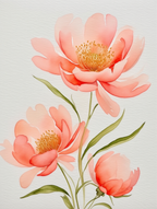Floral Harmony – 5 Fine Art Prints - Hakyarts