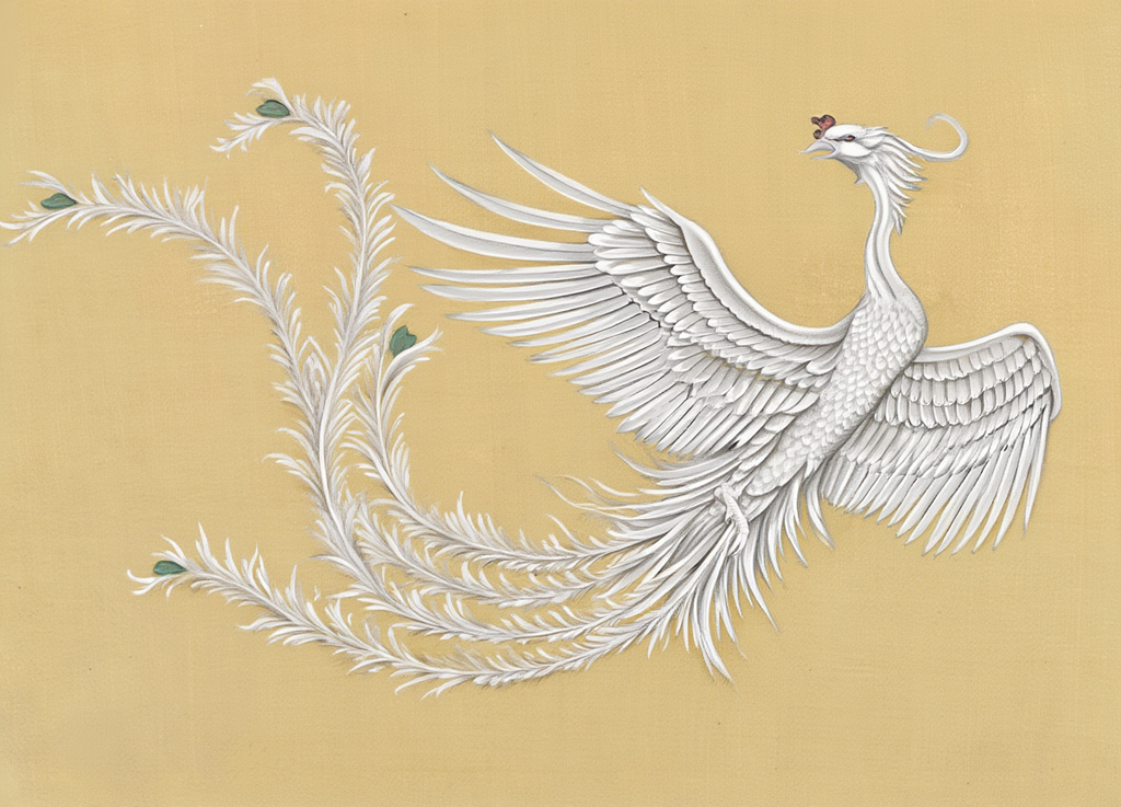 Kamisaka Sekka - White Phoenix Hakuho