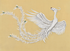 White Phoenix (Hakuho) by Kamisaka Sekka – Japanese Mythical Bird Art Print - Hakyarts