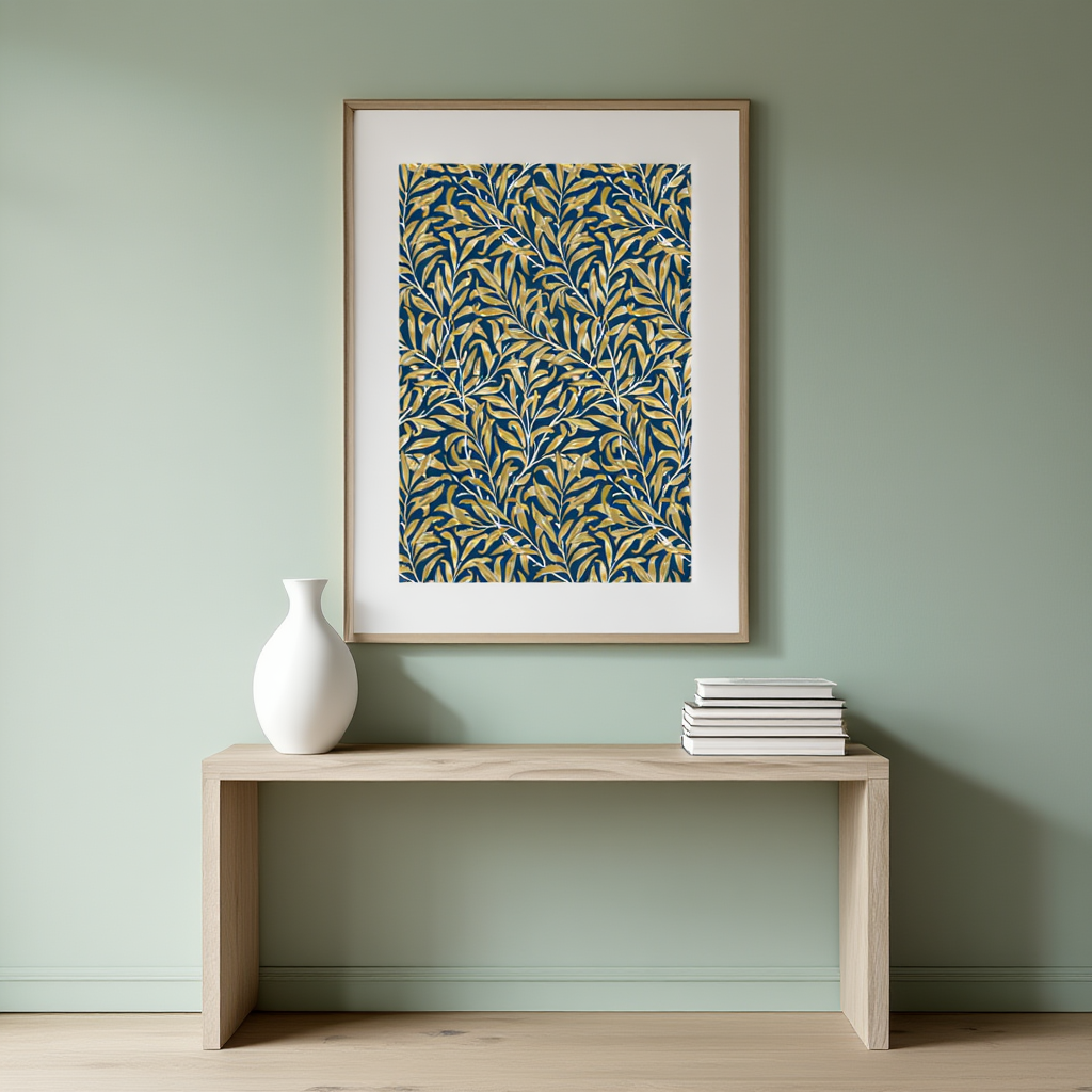 Branche de saule – William Morris | Impression d'art décoratif et inspirée de la nature