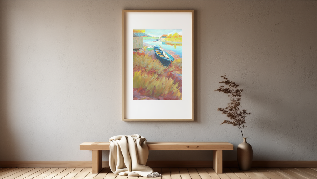 Boats at Rest – Arthur Wesley Dow, 1895 – Coastal Landscape Art Print