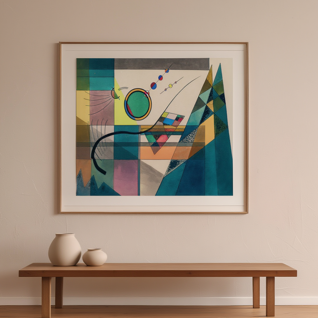 Green (1924) by Wassily Kandinsky – Abstract Modern Art Print